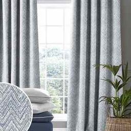 Set of 2 Chevron Blackout Door Curtains-image-95