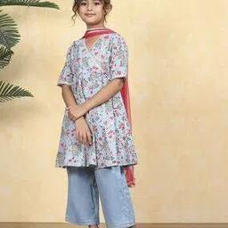 biba Girls Embellished Kurta Suit Set-picture-47