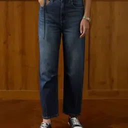 u.s. polo assn. Women High-Rise Mid-Wash Baggy Jeans-picture-44