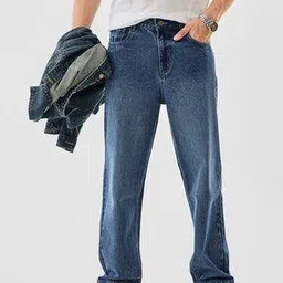 snitch Men Mid-Rise Washed Baggy Jeans-picture-35