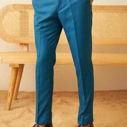 neonomad Men Slim Fit Flat-Front Trousers-picture-21