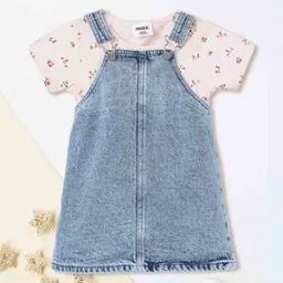 max Girls Washed Denim Pinafore Dress-picture-39
