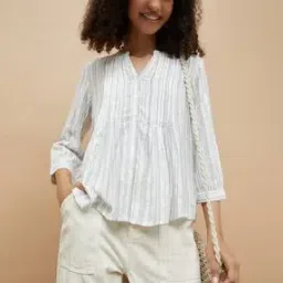 fame forever by lifestyle Women Striped Regular Fit Top-picture-30