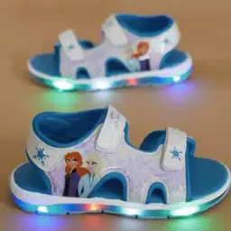 fame forever by lifestyle Girls Graphic Print Sandals with Velcro Fastening-picture-41