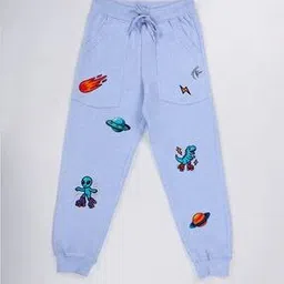 kiddopanti Boys Graphic Print Joggers with Elasticated Drawstring Waist-picture-23