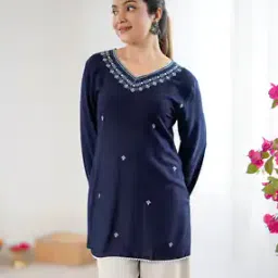 wedani Women Embroidered Straight Kurta with Full Sleeves-picture-48