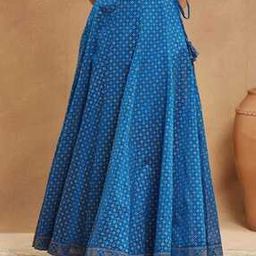 fabindia Women Maxi Length Flared Skirt -picture-13