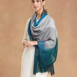 fabindia Women Tie & Dye Stole with Fringed Hem-picture-19