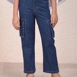 crimsoune club Girls Baggy Jeans with 5-Pocket Styling -picture-11