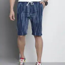 Heavily Washed Denim Shorts-picture-40
