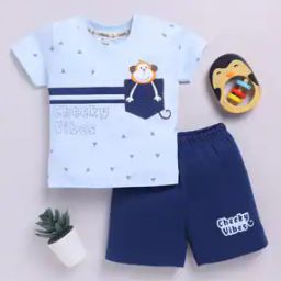 Infants Graphic Print T-Shirt & Shorts Set-picture-48