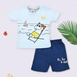 Infants Graphic Print T-Shirt & Shorts Set-picture-17