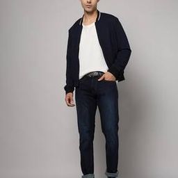 Men Brandon Lightly Washed Slim Tapered Fit Jeans-image-9