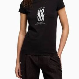 Women Half Sleeves Summer Monogram T-Shirt-image-84