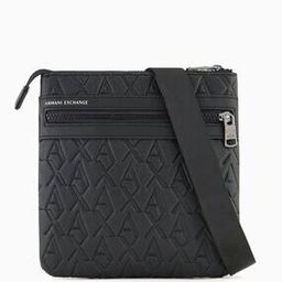 Men Liam Logo Embossed Messenger Bag-image-9