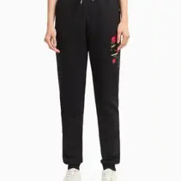 Women Brand Print Joggers with Insert Pockets-picture-3