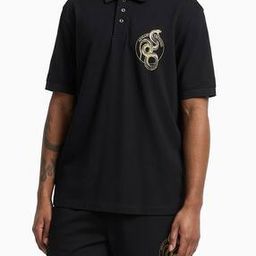 Men Chinese New Year Print Loose Fit Polo T-Shirt-image-46