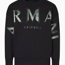 Women Brand Print Oversized Crew-Neck Sweatshirt-image-48