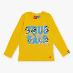 Mickey Mouse Print Round-Neck T-Shirt-image-54