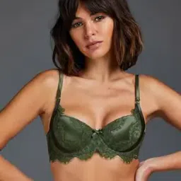 hunkemoller Hannako Padded Demi Lace Bra-picture-21