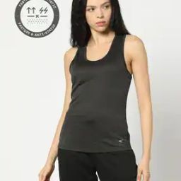 Women Heathered Slim Fit Tank Top-image-52