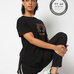 Women Graphic Print Regular Fit Crew-Neck T-Shirt-picture-49