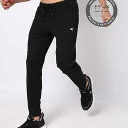 Men Regular Fit Track Pants with Elasticated Drawstring Waist-image-88