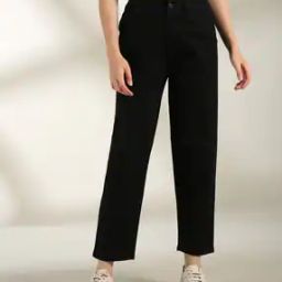 Women Paperbag Straight Jeans-image-48