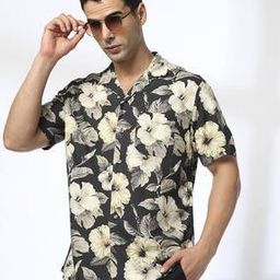 Men Floral Print Regular Fit Shirt-image-74