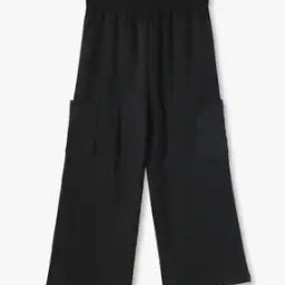 Girls Paperbag Pants with Patch Pockets-image-88