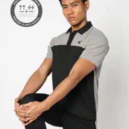 Men Colourblock Regular Fit Polo T-Shirt-image-12