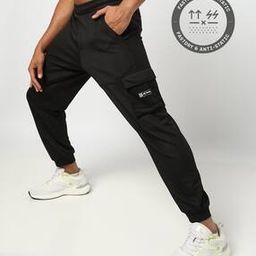 Men Mid-Rise Joggers with Cargo Pockets-image-87