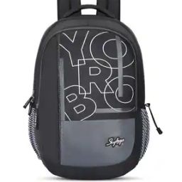 Men Klan Typographic Print Backpack-15