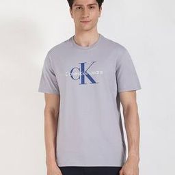 calvin klein jeans Men Brand Print Regular Fit Crew-Neck T-Shirt-picture-4