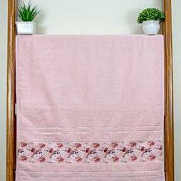 Floral Print Bath Towel-image-3