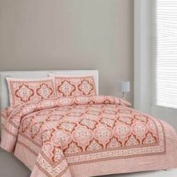 250 GSM Printed King-Size Bedsheet with Pillow Covers-image-65