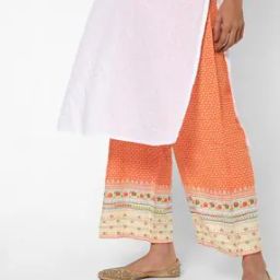 Printed Palazzos with Semi-Elasticated Waist-image-80