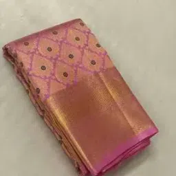 Women Kanjeevaram Saree with Contrast Border-image-26