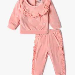 Floral Embroidered Top & Pants Set-14