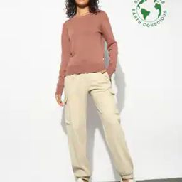 Women Organic Cotton Crew-Neck Sweater-13