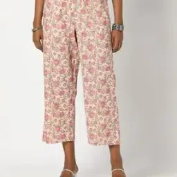 Women Floral Print Regular Fit Pants-image-37