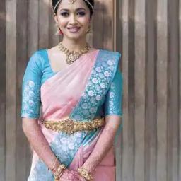 Women Kanjivaram Zari Woven Saree with Unstitched Blouse Piece-picture-4