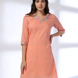 Women Embroidered Straight Kurta-89