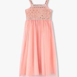 Girls Embellished A-Line Dress-image-18