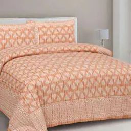Printed King-Size Bedsheet with Pillow Covers-image-12