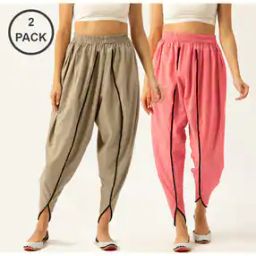 Pack of 2 Salwars with Elasticated Waist-image-38