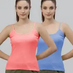 Pack of 2 Sleeveless Camisole with Adjustable Straps-picture-42