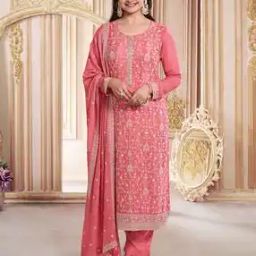 Embroidered Straight Kurta Set-image-53