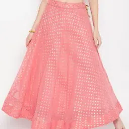 Printed Georgette Flared Skirt-image-24