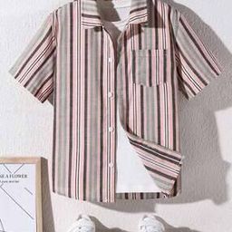 Men Striped Regular Fit Shirt with Spread Collar-image-18